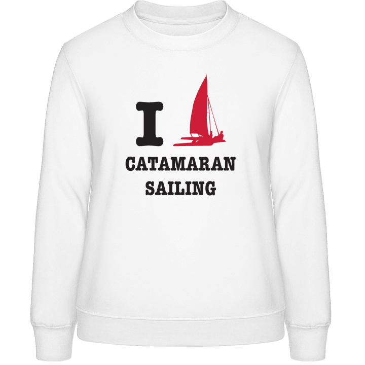 I Love Catamaran Sailing Frauen Sweatshirt 0 image