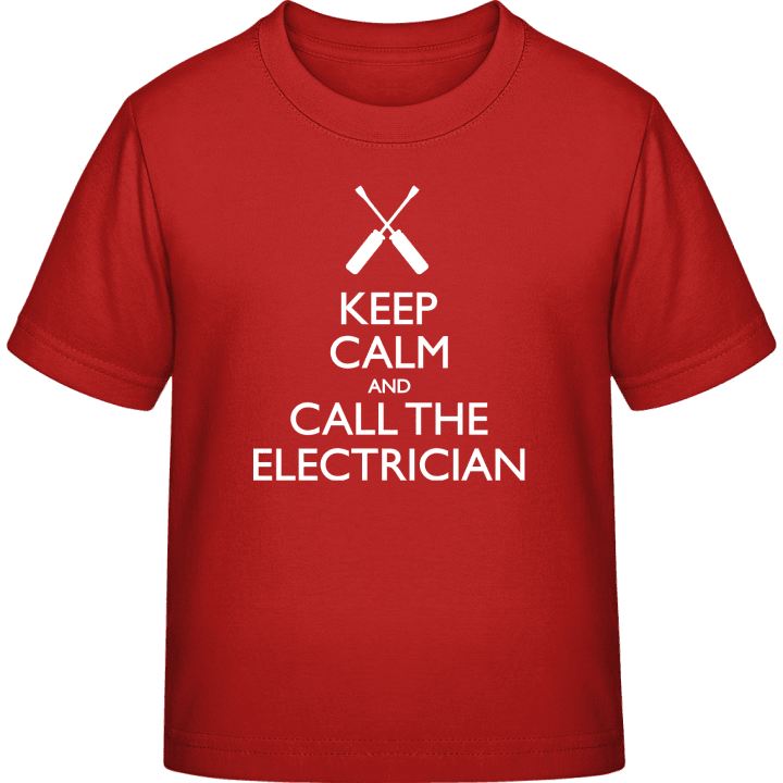 Keep Calm And Call The Electrician Kinderen T-shirt contain pic