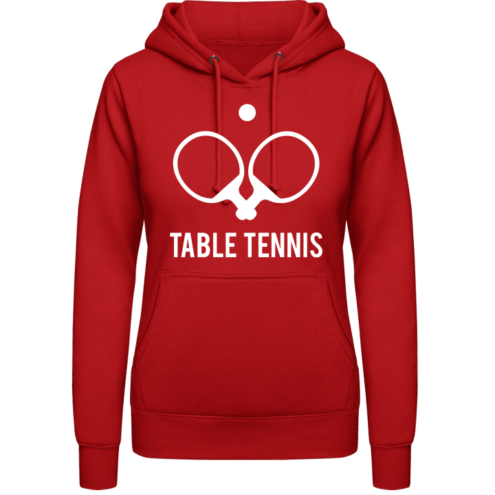 Table Tennis Sudadera con capucha para mujer contain pic