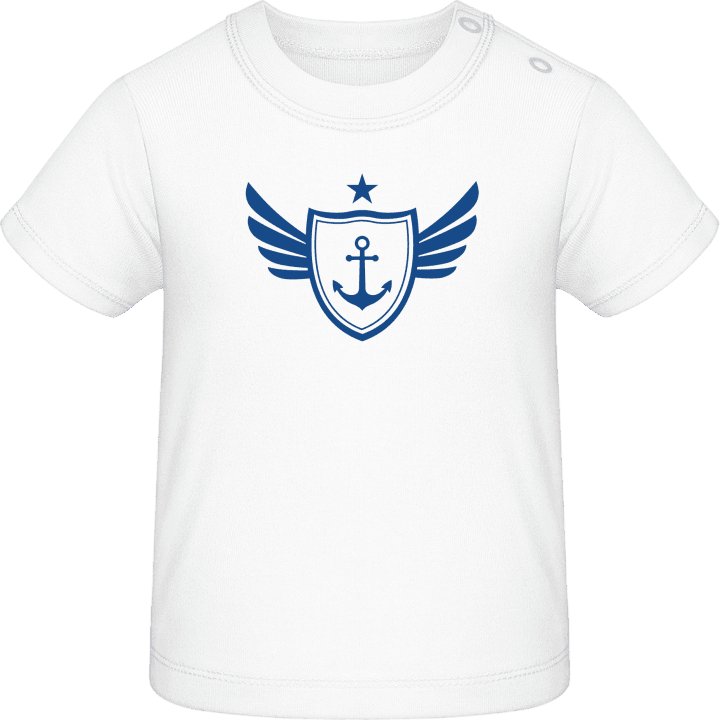Anchor Winged Star Baby T-skjorte 0 image
