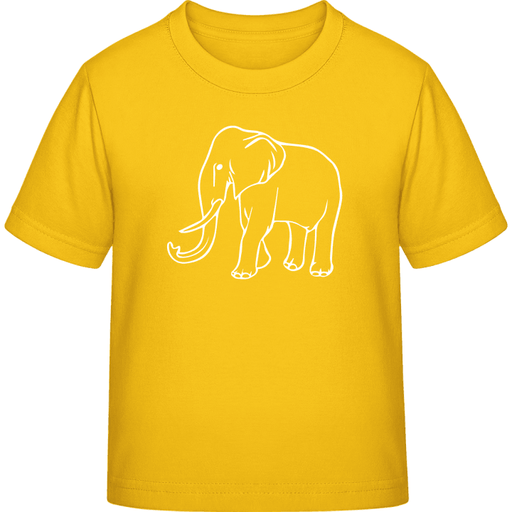 Elephant Outline Silhouette T-shirt för barn 0 image