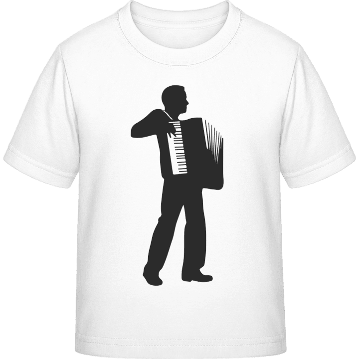 Accordion Player Silhouette T-shirt pour enfants contain pic