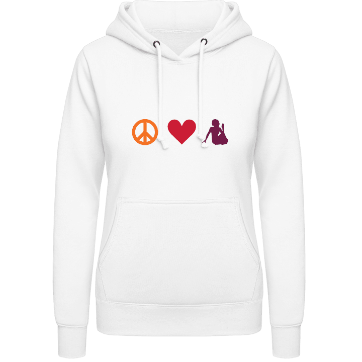 Peace And Yoga Hoodie för kvinnor contain pic