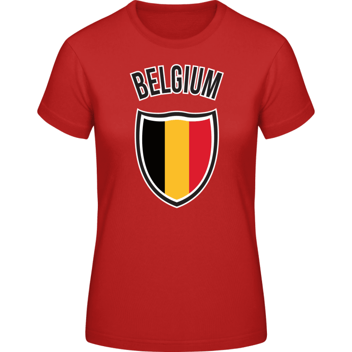 Belgium Flag Shield Vrouwen T-shirt contain pic