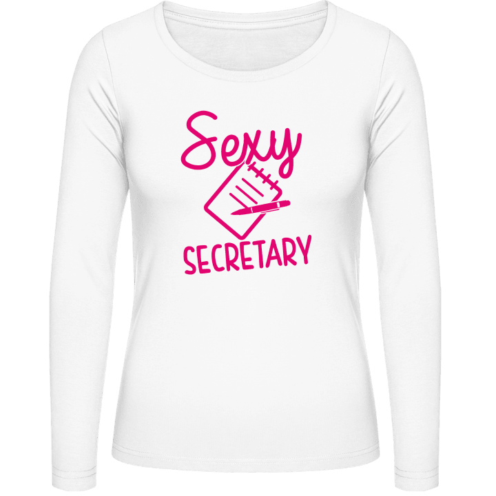 Sexy Secretary Logo T-shirt à manches longues pour femmes 0 image