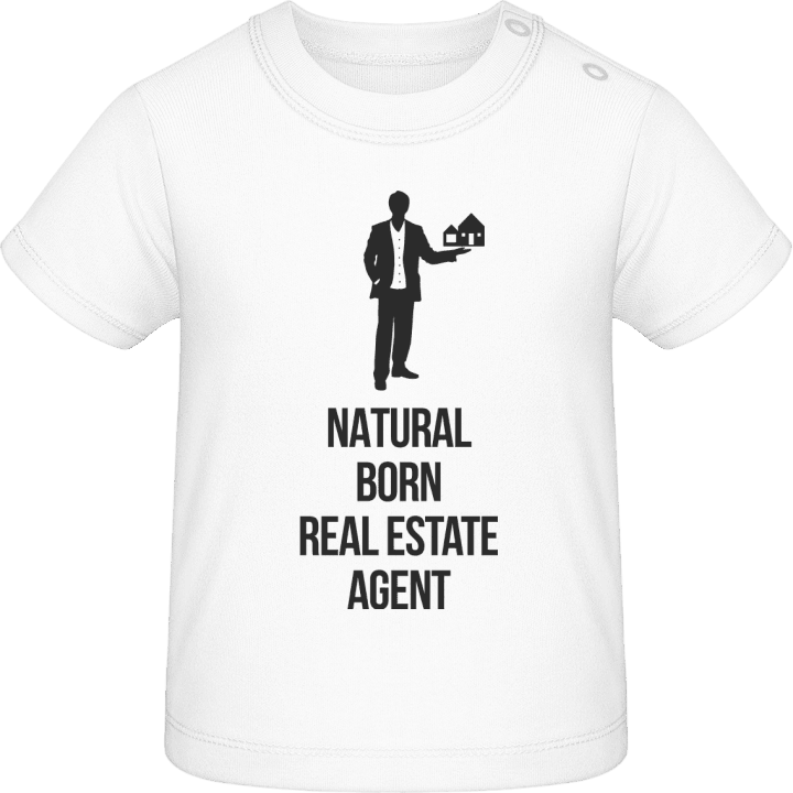 Natural Born Real Estate Agent Camiseta de bebé contain pic