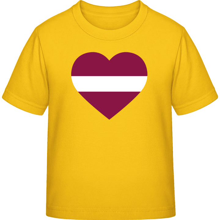 Latvia Heart Flag T-skjorte for barn contain pic