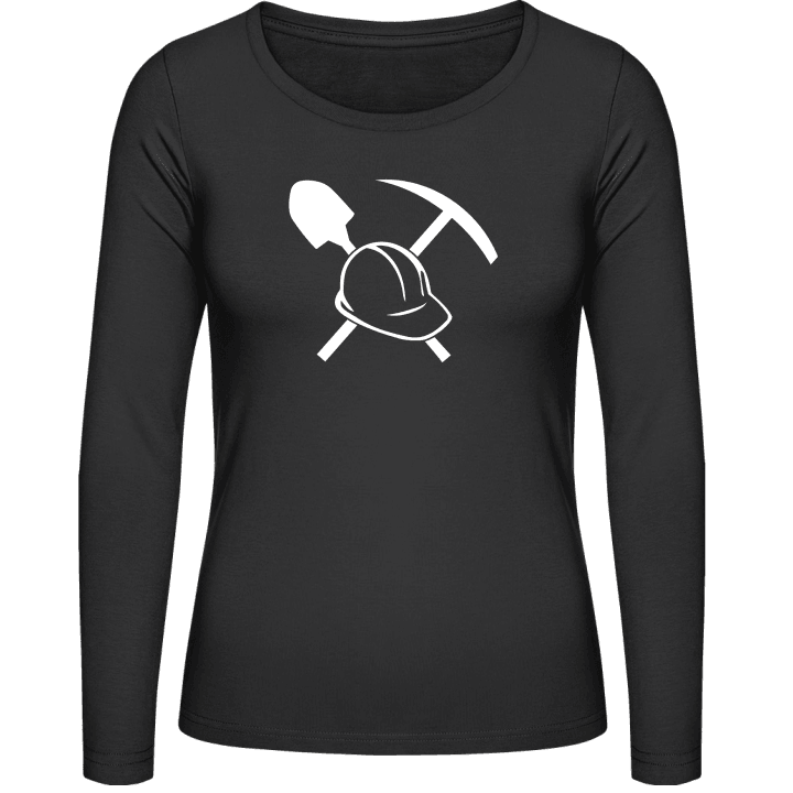 Construction Site Tools Vrouwen Lange Mouw Shirt contain pic