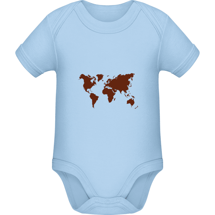 Weltkarte Baby Strampler 0 image