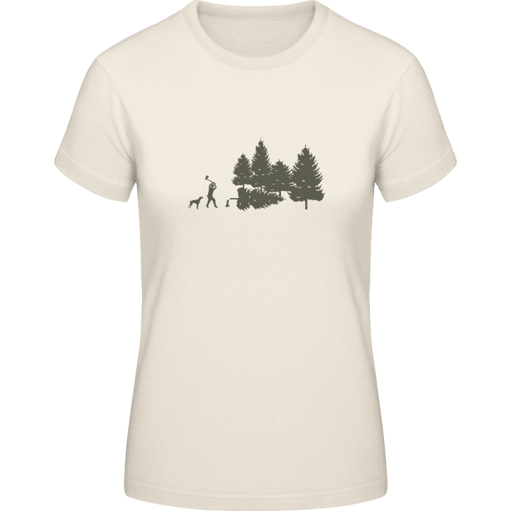 Ranger Cutting Wood T-shirt för kvinnor 0 image