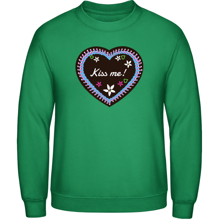 Kiss Me Gingerbread Heart Sweatshirt contain pic
