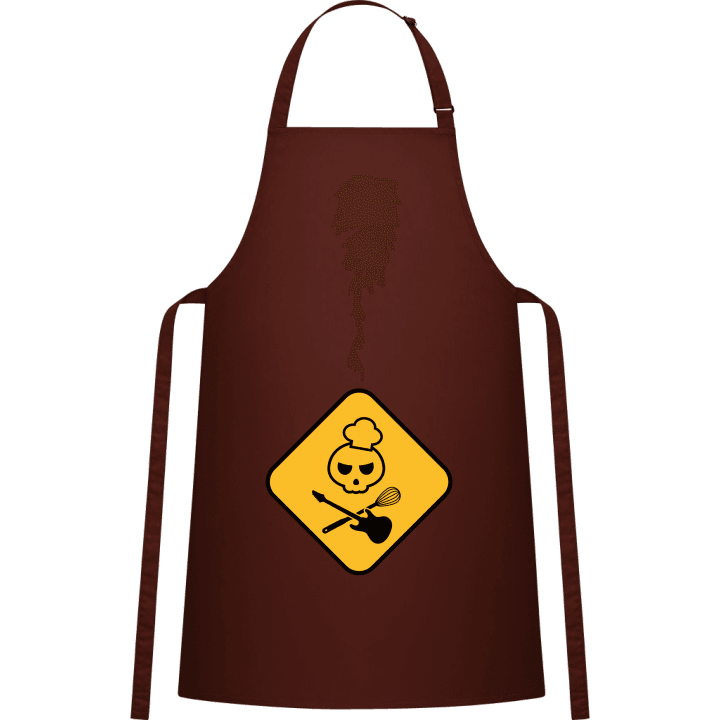 Warning Skull Cooking And Music Kitchen Apron 0 image