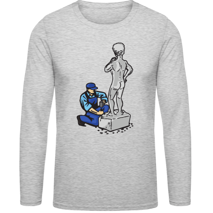 Sculptor Naked Man Long Sleeve Shirt contain pic