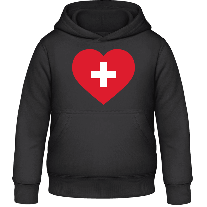 Switzerland Heart Flag Sweat à capuche pour enfants contain pic
