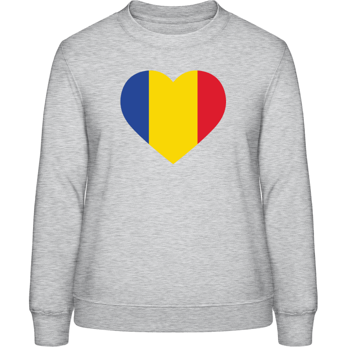 Romania Heart Flag Genser for kvinner contain pic