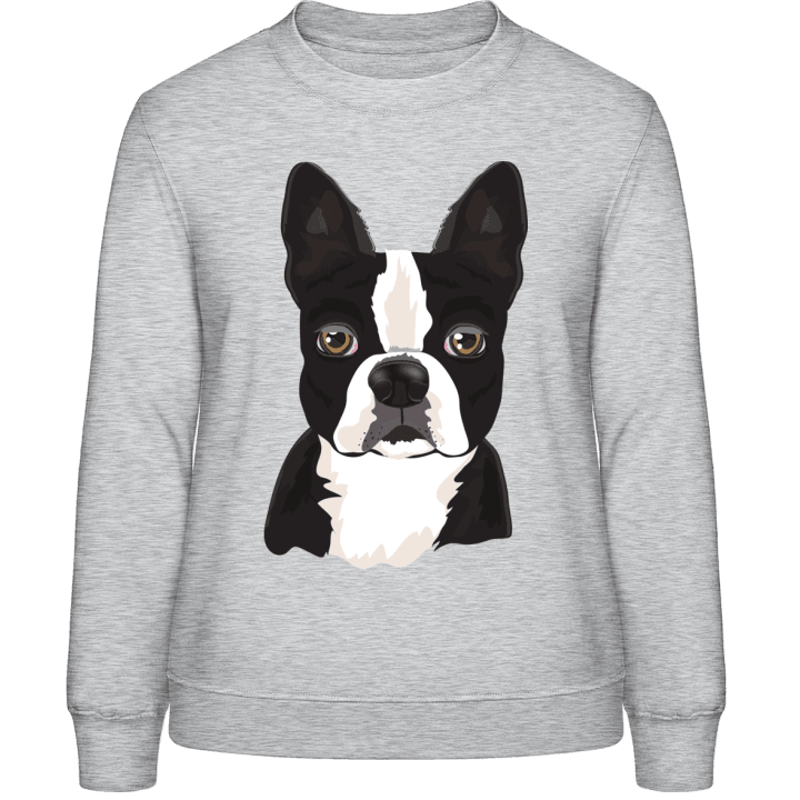 Boston Terrier Head Realistisch Vrouwen Sweatshirt 0 image