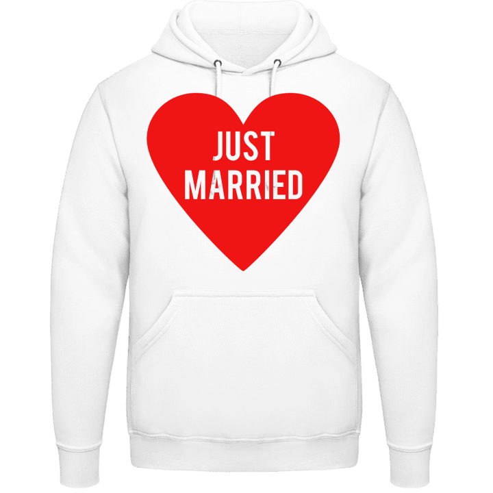 Just Married Logo Sudadera con capucha contain pic
