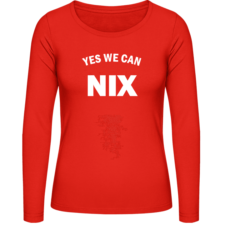 Yes We Can Nix Langermet skjorte for kvinner contain pic