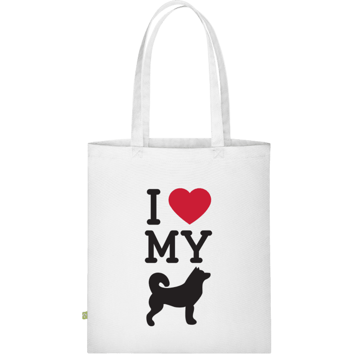 I Love My Dog Spitz Stofftasche contain pic