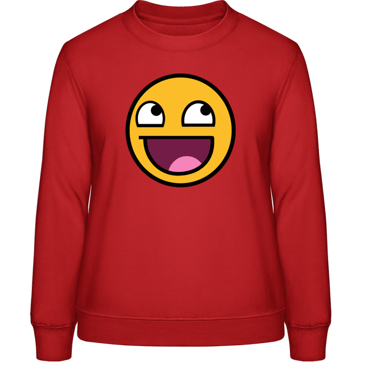 Happy Smiley Sweatshirt för kvinnor contain pic