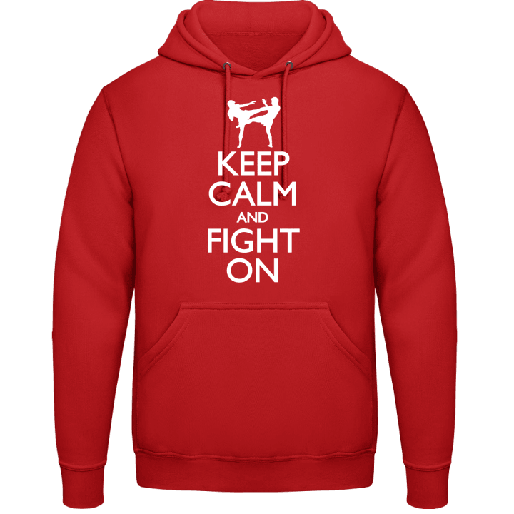 Keep Calm And Fight On Felpa con cappuccio contain pic
