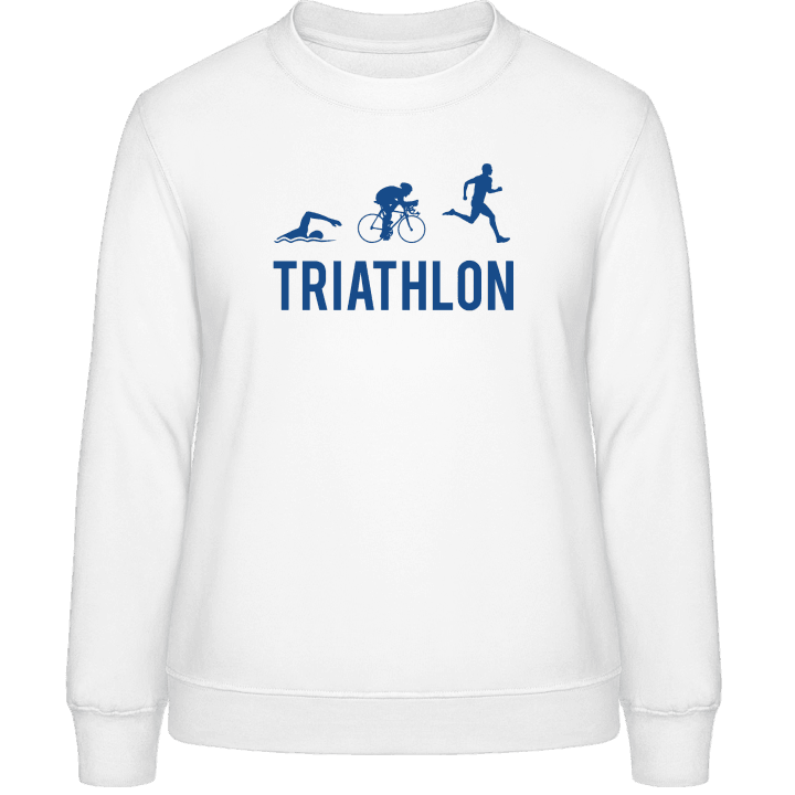 Triathlon Silhouette Frauen Sweatshirt 0 image