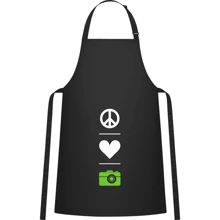 Peace Love Photography Kitchen Apron contain pic