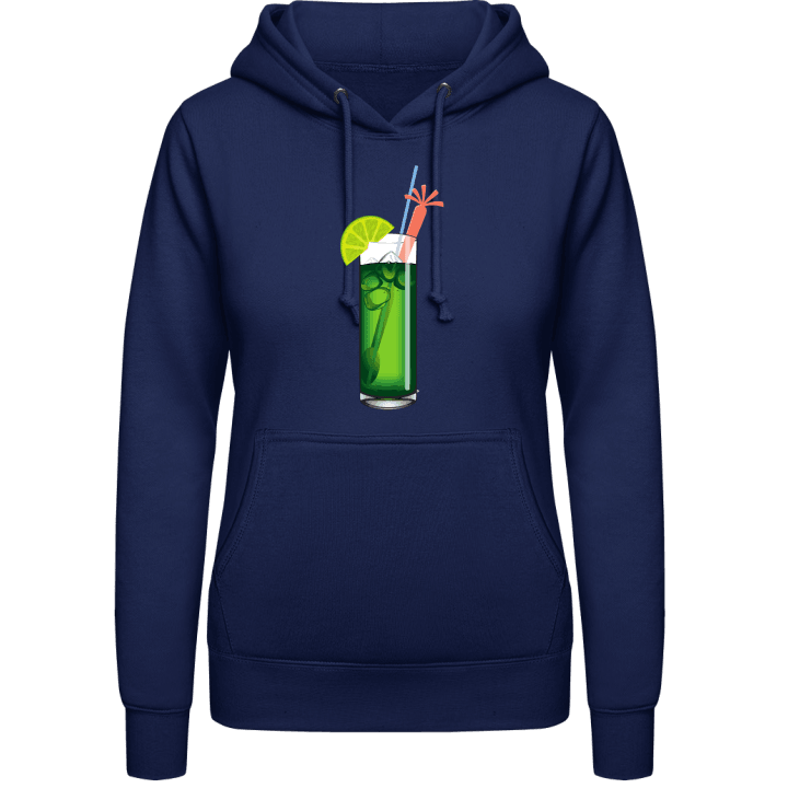 Green Cocktail Hoodie för kvinnor contain pic