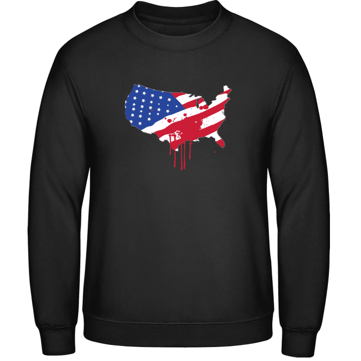Bloody USA Map Sweatshirt contain pic