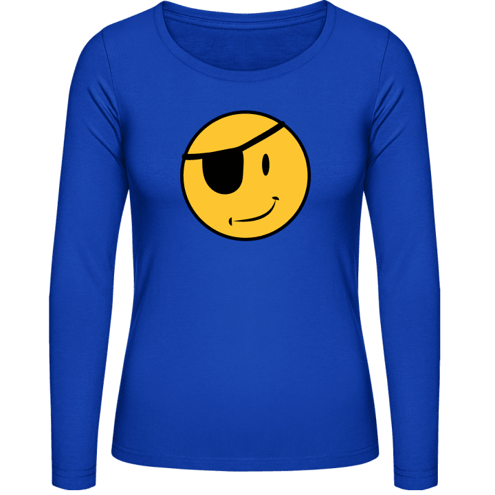 Pirate Eye Smiley Langermet skjorte for kvinner contain pic