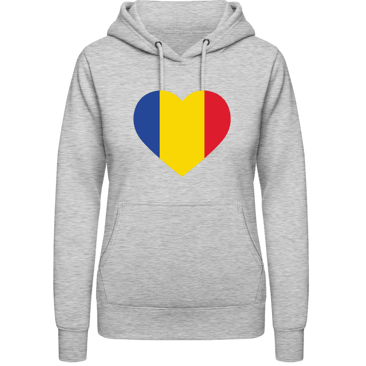 Romania Heart Flag Sudadera con capucha para mujer contain pic