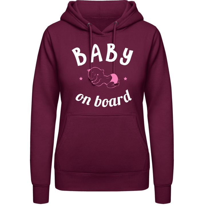 Baby Girl on Board Pregnant Hoodie för kvinnor 0 image