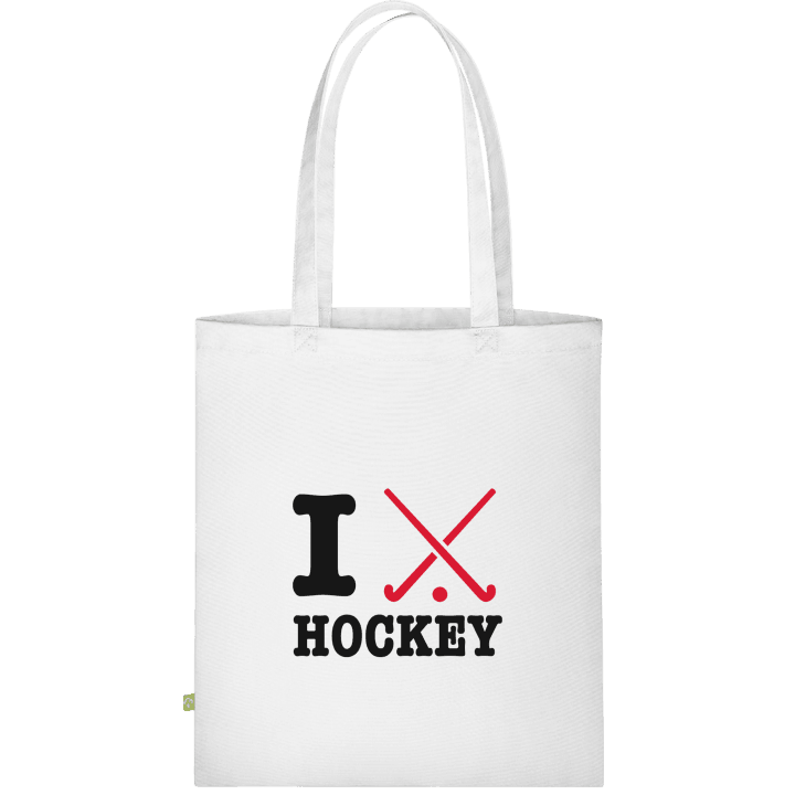 I Heart Field Hockey Väska av tyg contain pic