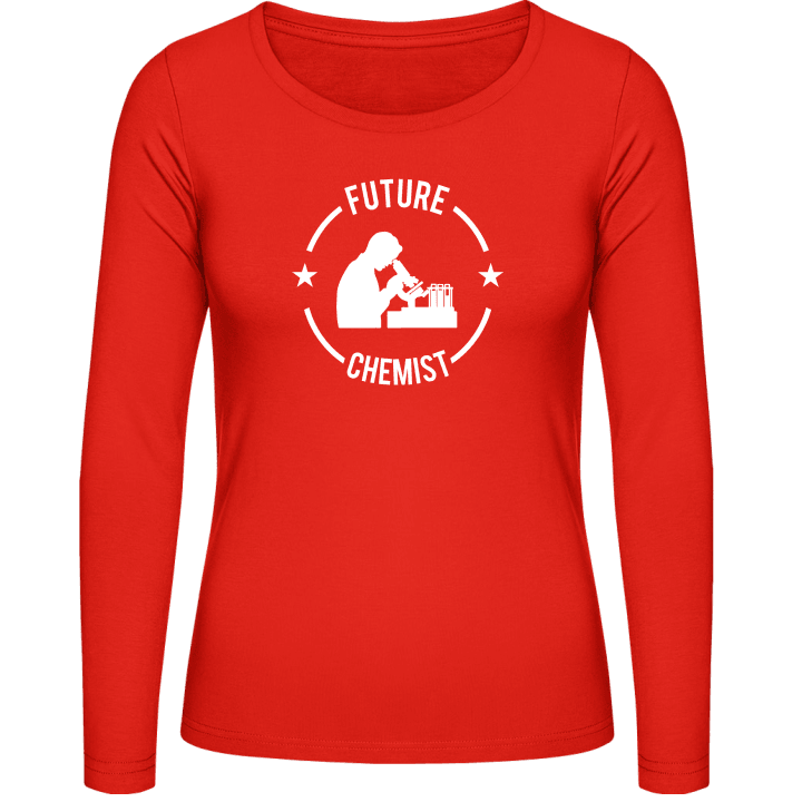 Future Chemist Logo Vrouwen Lange Mouw Shirt contain pic