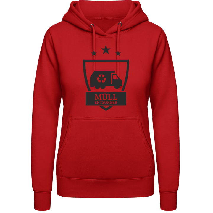Müll Entsorger Wappen Vrouwen Hoodie 0 image