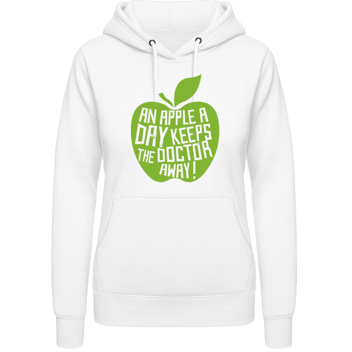 An Apple A Day Keeps The Doctor Away Frauen Kapuzenpulli contain pic