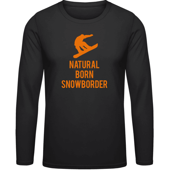 Natural Born Snowboarder Camicia a maniche lunghe contain pic