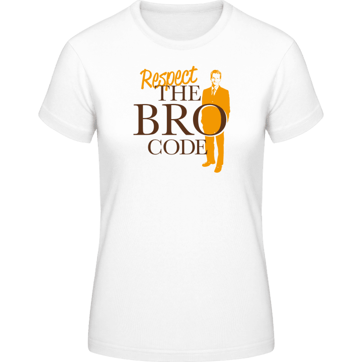 Respect The Bro Code T-shirt för kvinnor 0 image