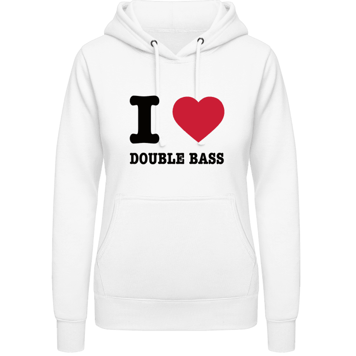 I Heart Double Bass Vrouwen Hoodie contain pic