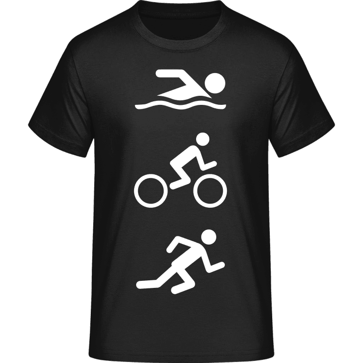 Swim Bike Run Stick Figure T-skjorte contain pic