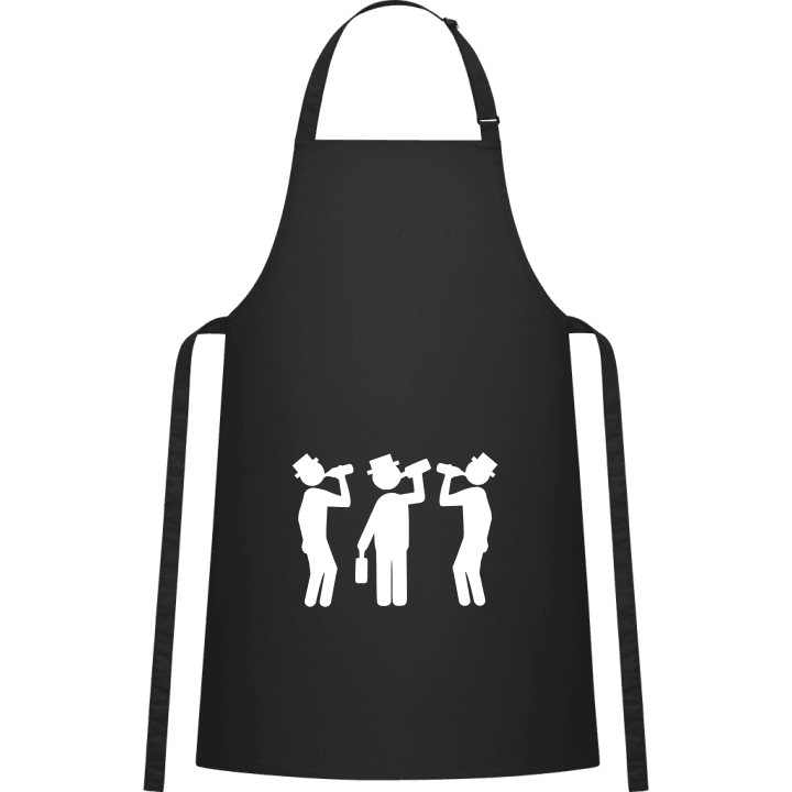 Drinking Group Silhouette Kitchen Apron contain pic