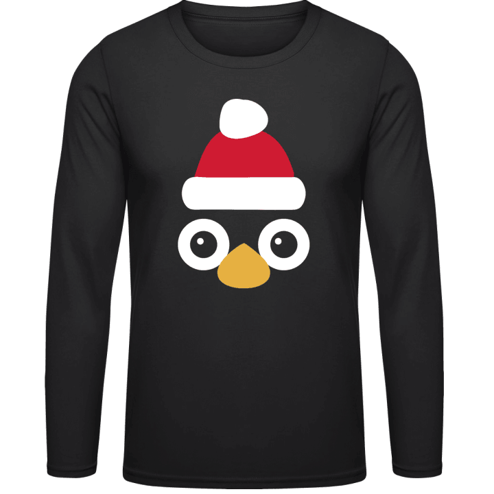 Christmas Penguin Head T-shirt à manches longues 0 image