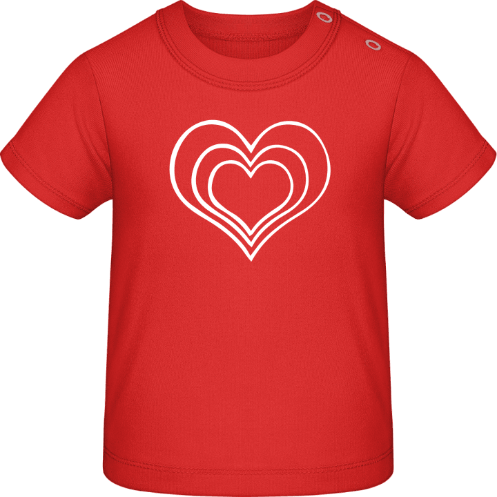 Three Hearts T-shirt för bebisar contain pic