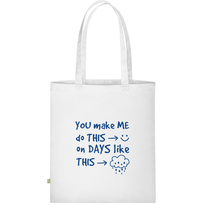 You Make Me Smile Cloth Bag contain pic