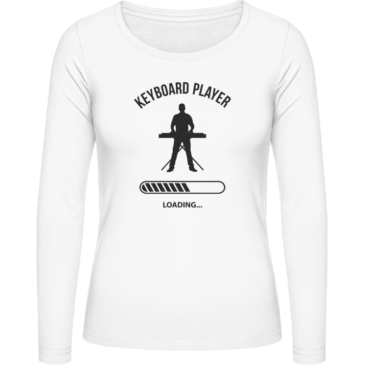 Keyboard Player Loading T-shirt à manches longues pour femmes contain pic