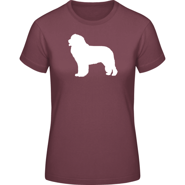 Newfoundland Dog Silhouette T-shirt til kvinder 0 image