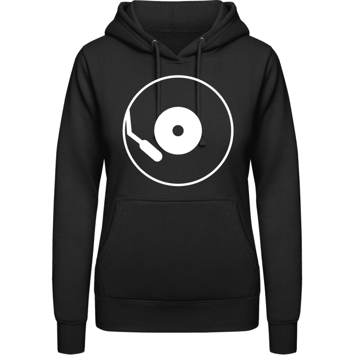 Vinyl Record Outline Vrouwen Hoodie contain pic