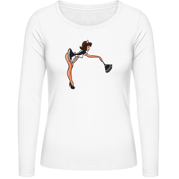 Cleaner Illustration Women long Sleeve Shirt contain pic