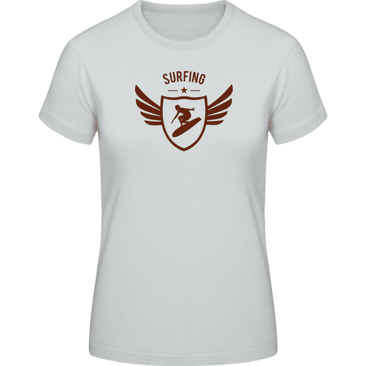 Surfing Winged Vrouwen T-shirt contain pic