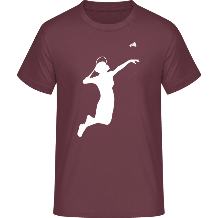 Female Badminton Player T-Shirt contain pic